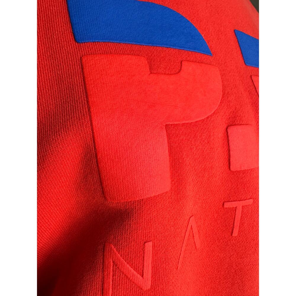 P.E Nation Red Logo Sweatshirt XS Long Sleeve Athletic Pullover Cotton Crewneck - Picture 8 of 10